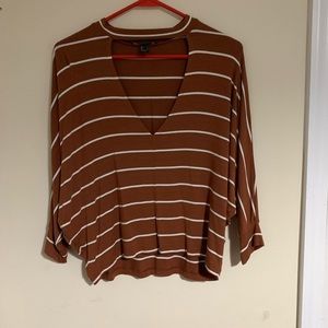 Orange and white shirt